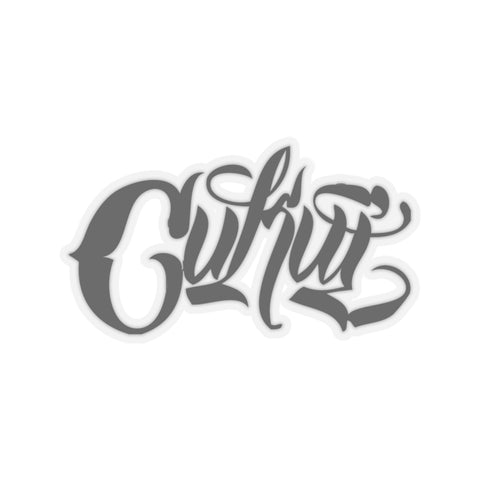 Cukui Script Logo (4x4 size) - White/Black