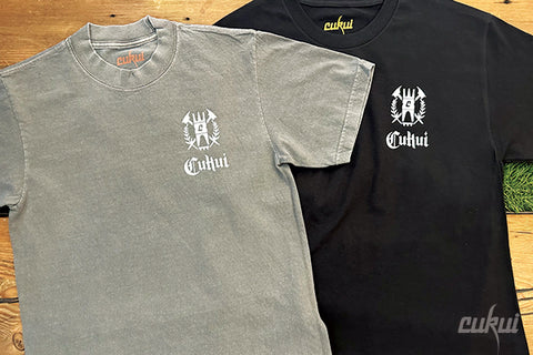 Straight Out Of Cukui Heavyweight Tee - Cement