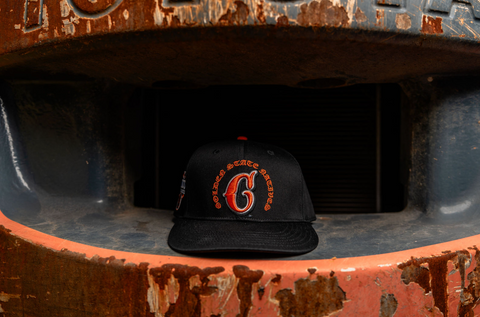 Golden Native C Logo Snapback Hat - Black/Org
