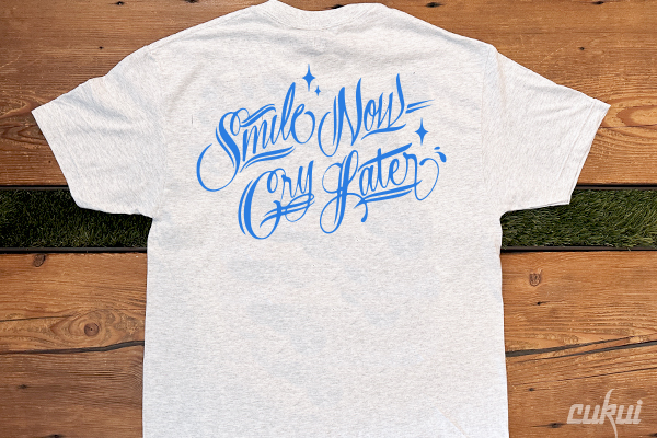 Cukui Smile Now Tee - Ash