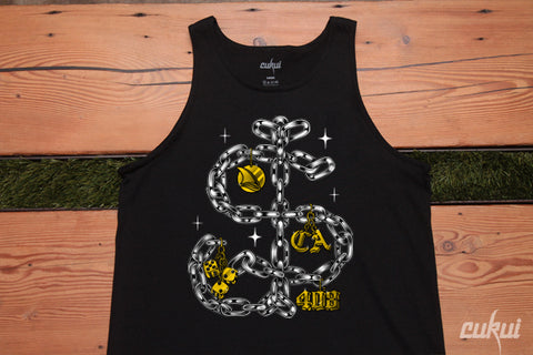 SJ Chain Link Tanktop -  Black