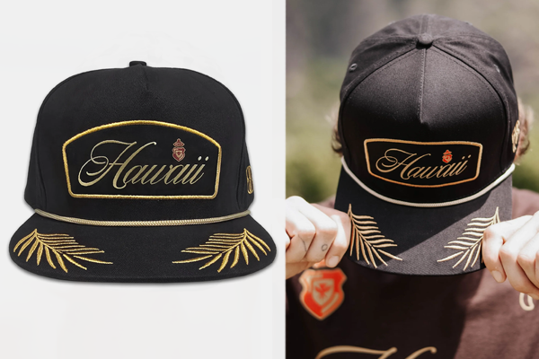 HAWAI'I 78 Snapback - Black/Yellow