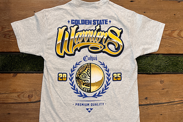 Playoff Warriors 25' Tee - Ash