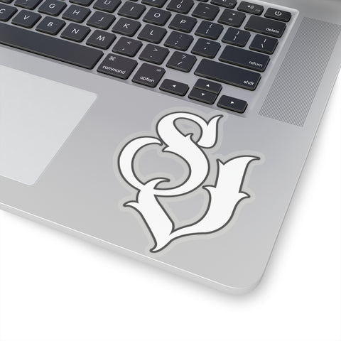 SJ Sticker (4x4 size) - White/Black