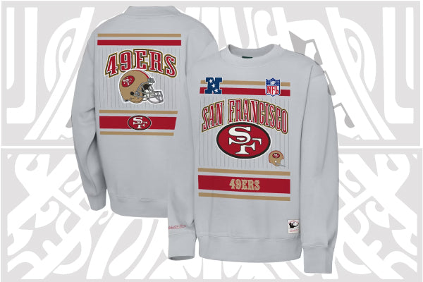 SF 49ERS TOO MAXXED Crewneck Fleece - Grey