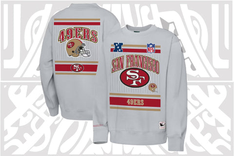 SF 49ERS TOO MAXXED Crewneck Fleece - Grey