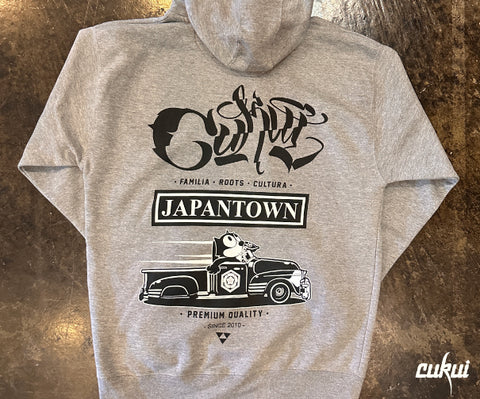 Japantown Felix Bomb Pullover Hoodie - Ath Grey