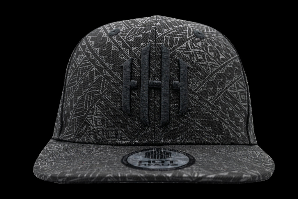 Hotheadz Black Tribal Snapback Hat