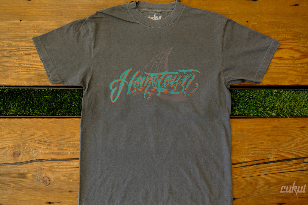 Hometown Fin Garment Washed Tee - Black