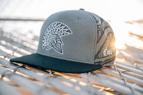 Spartan Fleece Snapback Hat - Grey