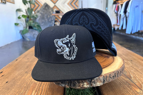 Humble Beginnings All Bite Snapback Hat - Black/White