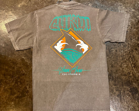 Shark Fin 2025 Garment Dyed Heavyweight Tee - Cement