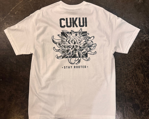 Chrysanthemum Tee - White