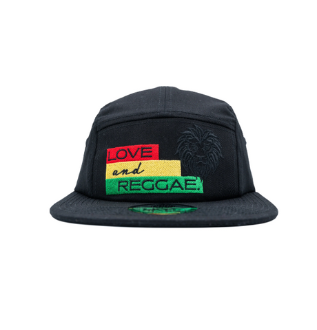 Hot Headz LOVE and REGGAE Camper Hat - Black