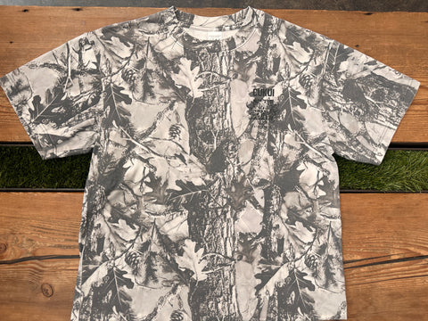 Cukui Chrysanthemum Oversized Box Tee - Vintage Grey Camo