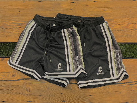 YOUTH Cukui x Mestizo Shorts - Charcoal Gary / White