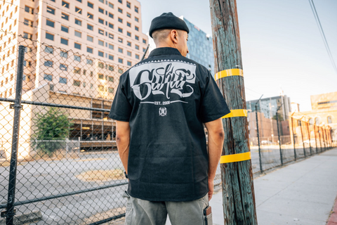 Cukui Workmen Zip Up - Denim Black