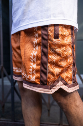 Cukui x Krucial Basketball Shorts - Brown