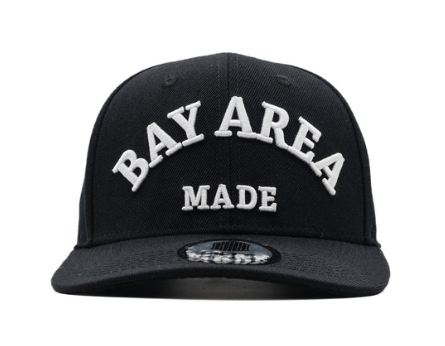 Bay Area Made Snapback Hat - Black