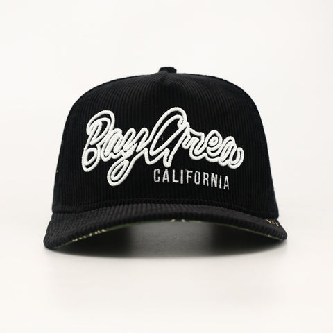 OG BA: From the Bay to the World Snapback (Black Corduroy)