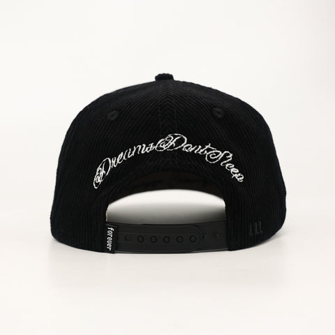 OG BA: From the Bay to the World Snapback (Black Corduroy)