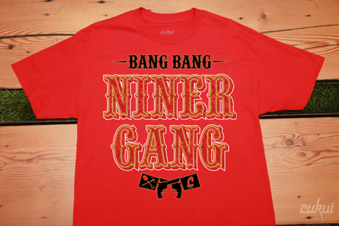 Bang Bang Niner Gang Tee - Red