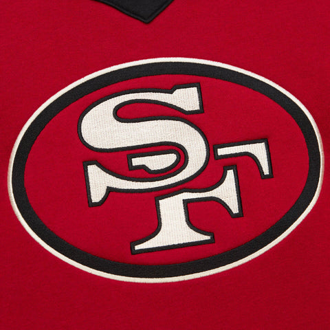 49ers Heritage Lace-up Crew Vintage Logo - Scarlet – Cukui