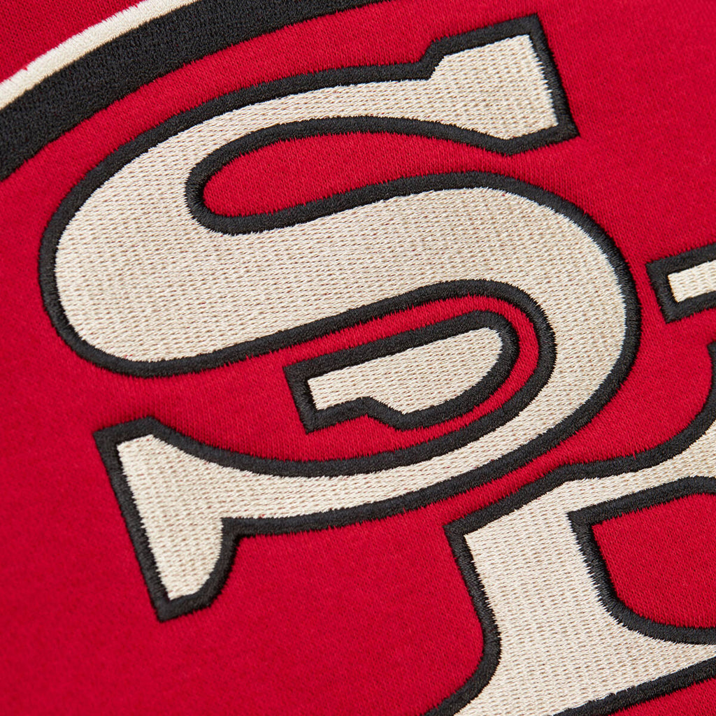 49ers Heritage Lace-up Crew Vintage Logo - Scarlet – Cukui