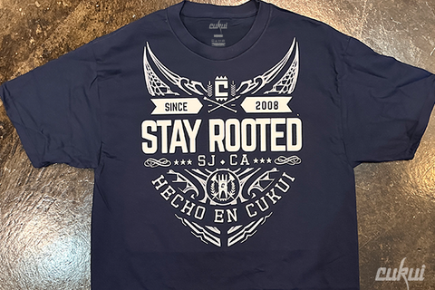 Cukui Hecho En Cukui Tee - Navy