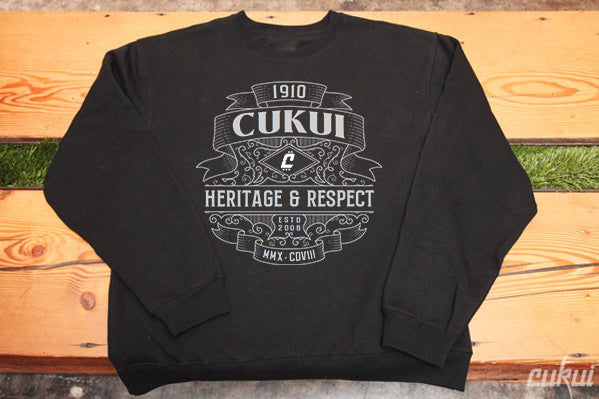 Heritage Respect Black Crewneck - Fleece