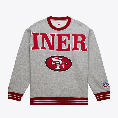 49ers Full Field Satin Vintage Fleece - Grey/Red