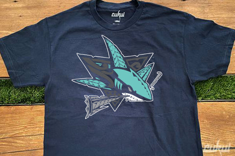 BLACK FRIDAY 2025: Diamond Native Shark Tee - Navy