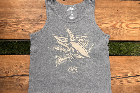 Native Shark Taupe - Grey/White
