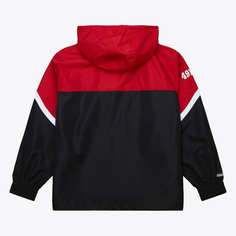 アウター ysr San Francisco 49ers Mens Mitchell & Ness Vintage Logo V-Neck