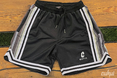 Cukui x Mestizo Shorts - Charcoal Gary / White