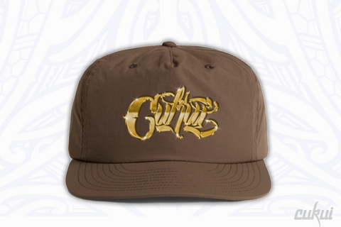 Cukui Gold Bar Surf Cap - Walnut