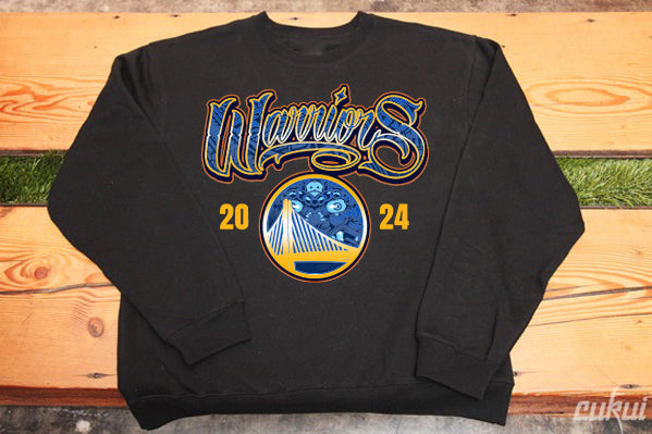 Warriors Bridge Black Crewneck - Fleece