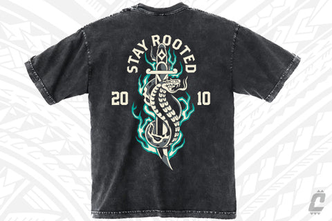 Year of the Snake Heavyweight Tee - Faded Black (Online Exclusive)