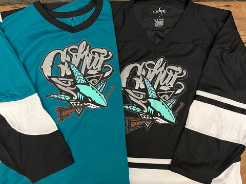 Native Shark Chrome Hockey Jersey - Teal